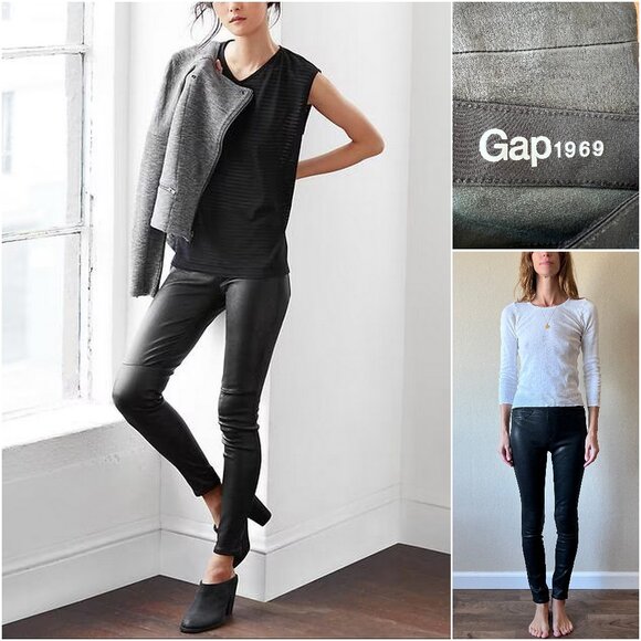 GAP Denim - Gap 1969 Leather Pull-On Legging Jean 26 XS